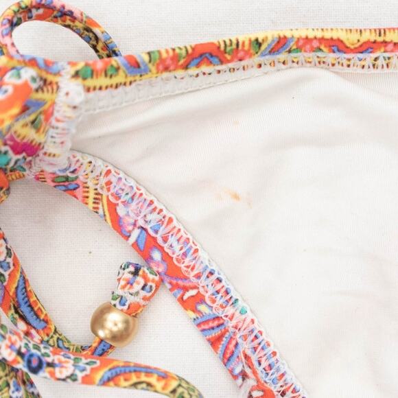 Nanette Lepore Gypsy Queen Paisley Halter Bikini Summer Beach Swimsuit Size M - Picture 6 of 10